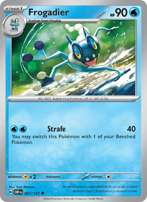 Frogadier 57 — Obsidian Flames 57, Normal finish