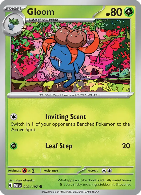 Gloom 2 card from Obsidian Flames
