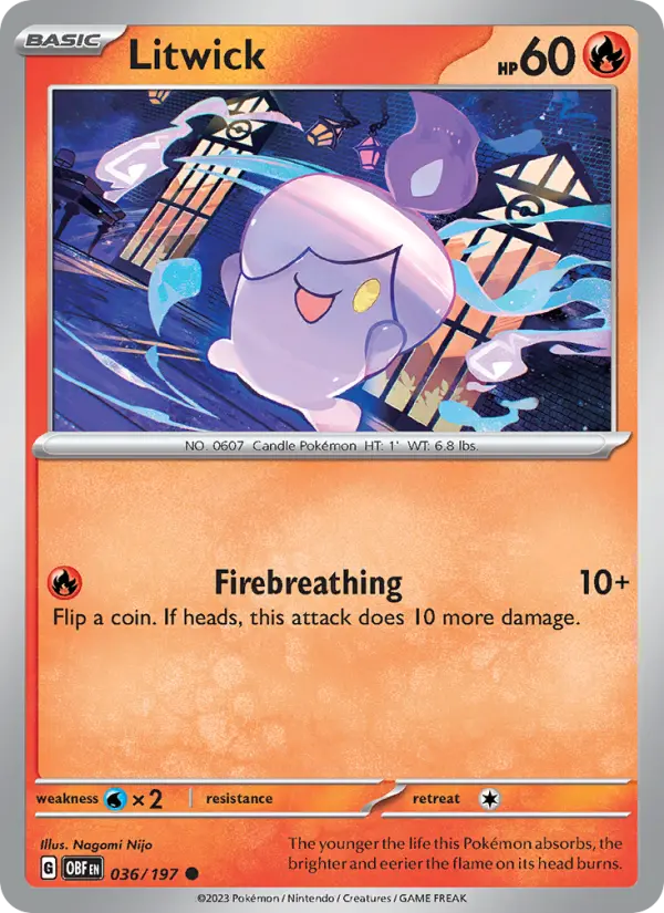 Litwick 36 card from Obsidian Flames