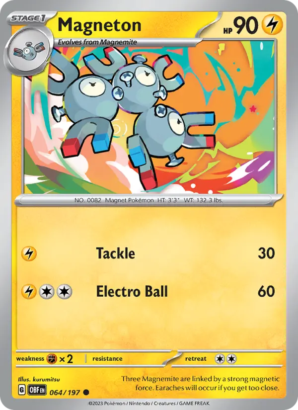 Magneton 64 card from Obsidian Flames