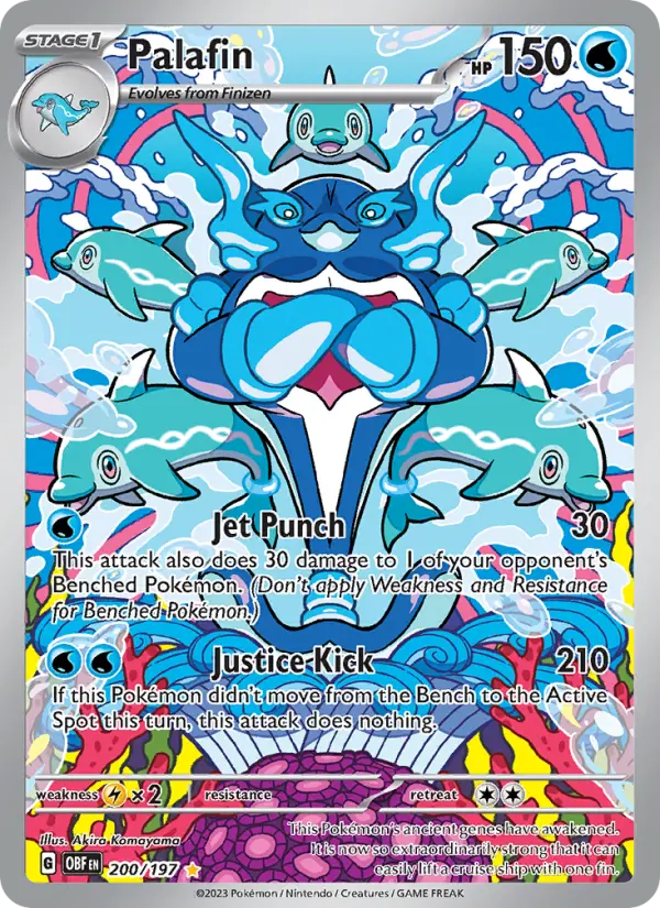 Palafin 200 card from Obsidian Flames