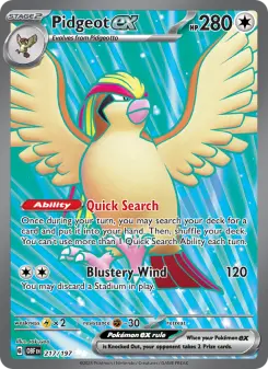 Pidgeot ex 217 — Obsidian Flames