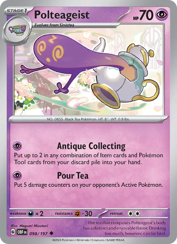 Polteageist 98 card from Obsidian Flames