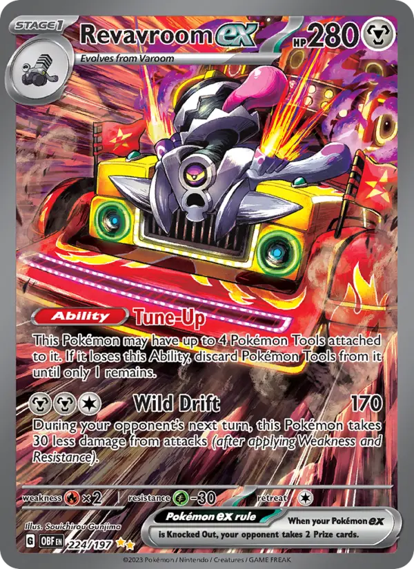 Revavroom ex 224 card from Obsidian Flames