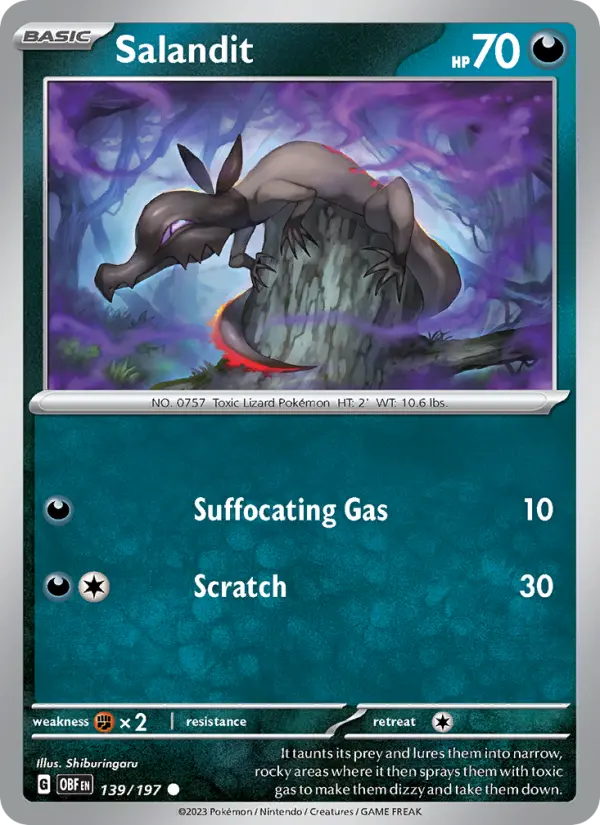 Salandit 139 — Obsidian Flames 139, Normal finish