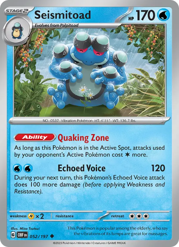 Seismitoad 52 — Obsidian Flames 52, Normal finish