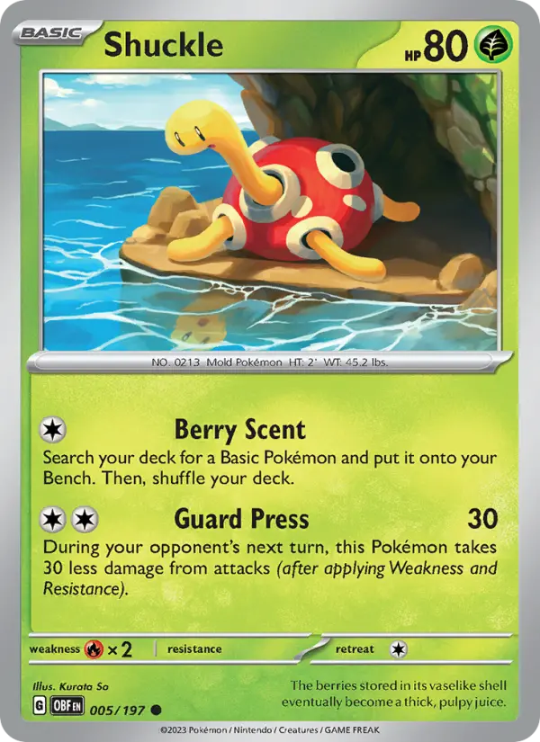 Shuckle 5 — Obsidian Flames 5, Normal finish