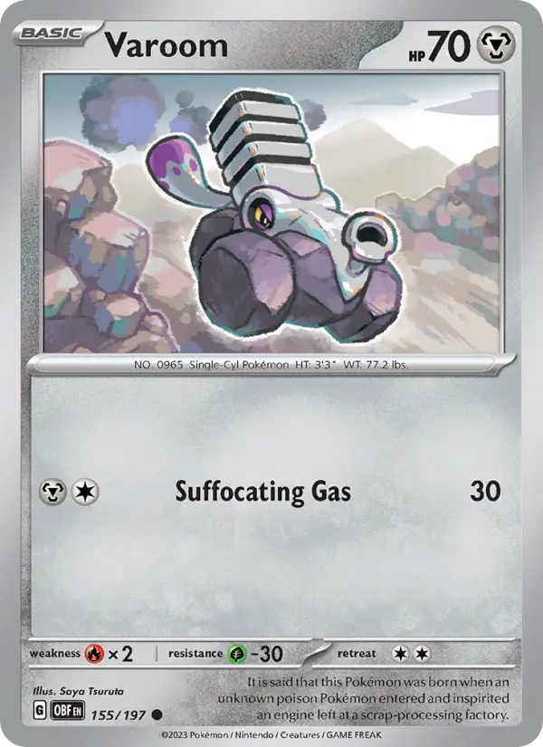 Varoom 155 card from Obsidian Flames