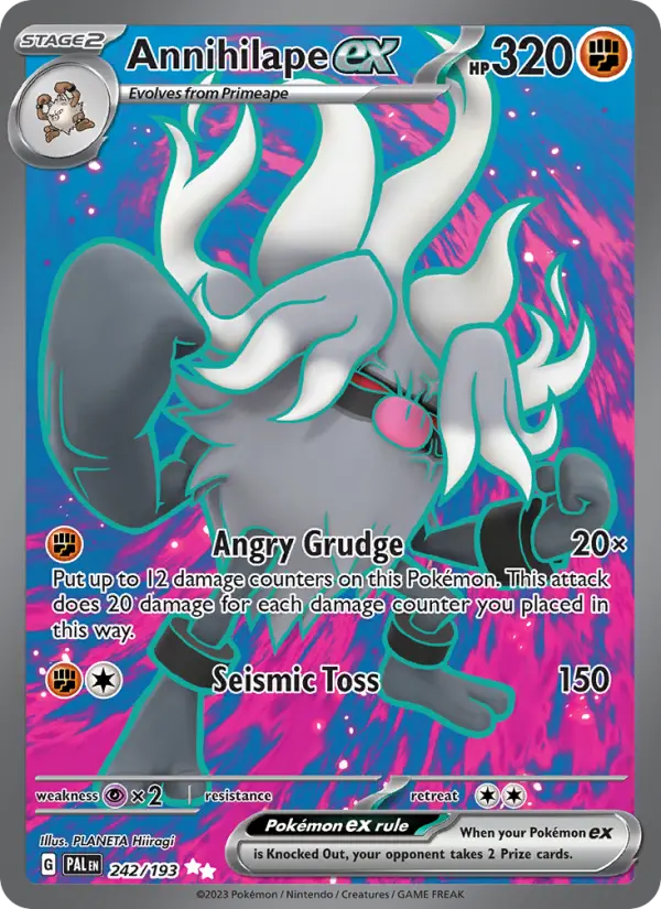 Annihilape ex 242 — Paldea Evolved 242, Holofoil finish