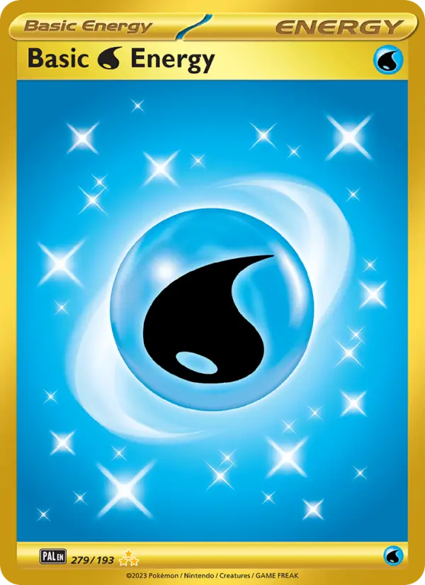 Basic Water Energy 279 — Paldea Evolved 279, Holofoil finish