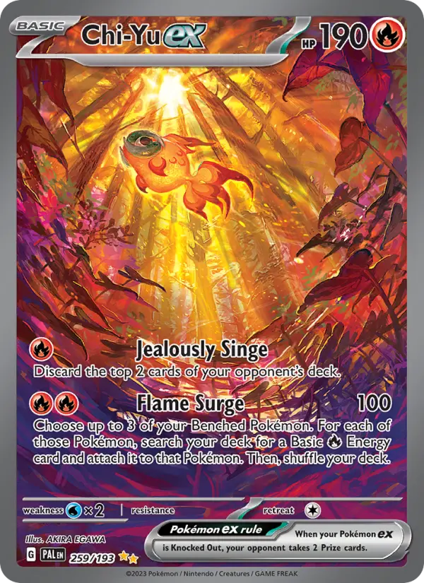 Chi-Yu ex 259 card from Paldea Evolved