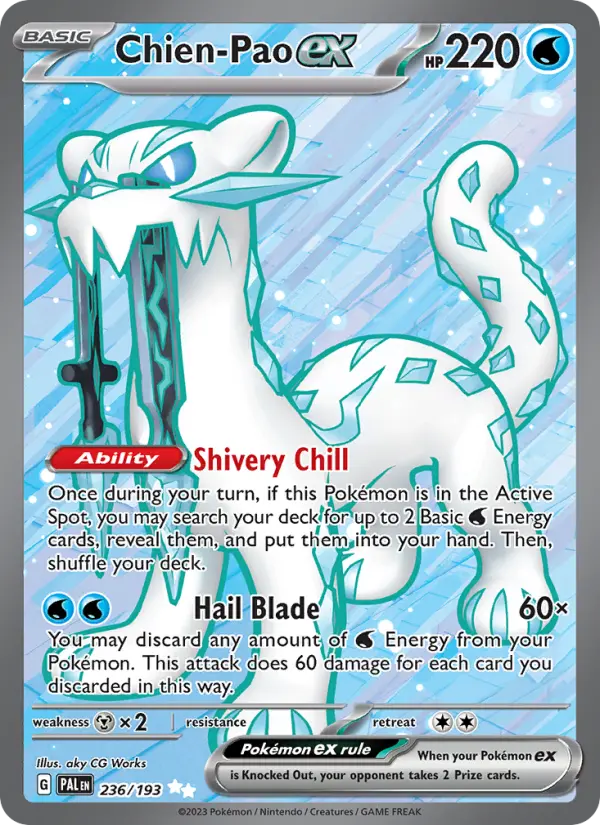 Chien-Pao ex 236 card from Paldea Evolved