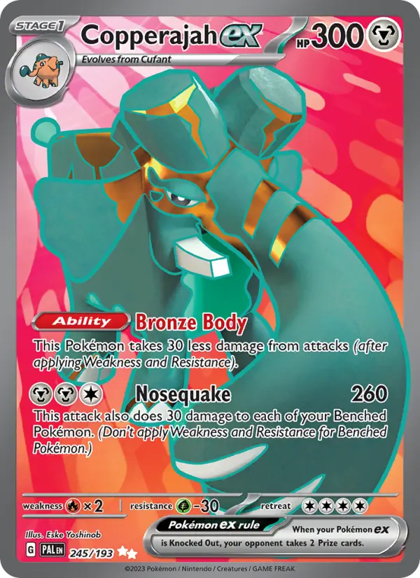 Copperajah ex 245 — Paldea Evolved 245, Holofoil finish