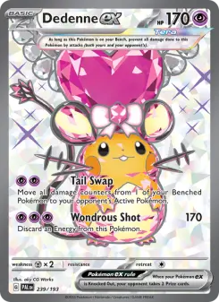 Dedenne ex 239 — Paldea Evolved