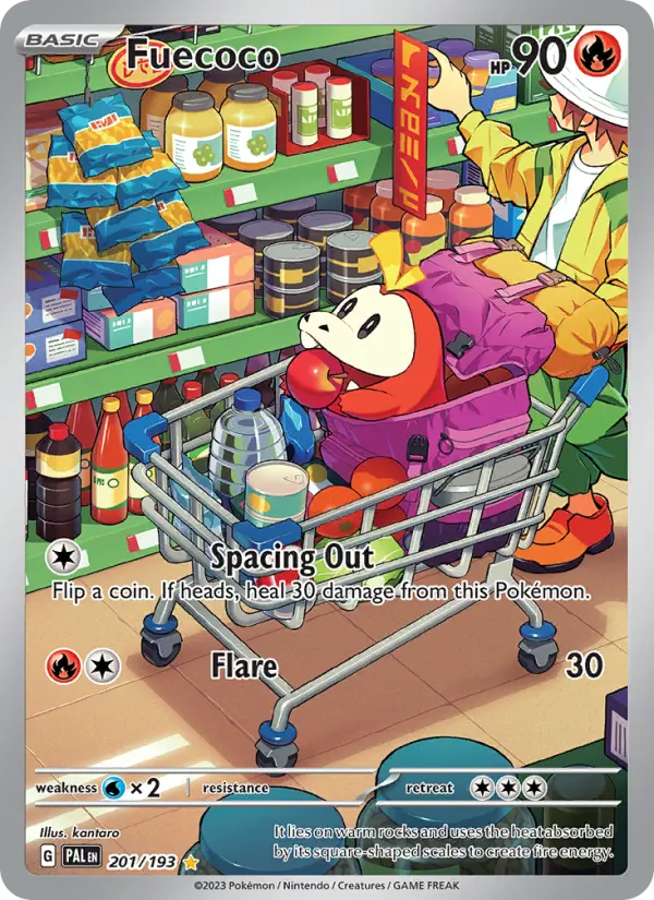 Fuecoco 201 — the most expensive kantaro card