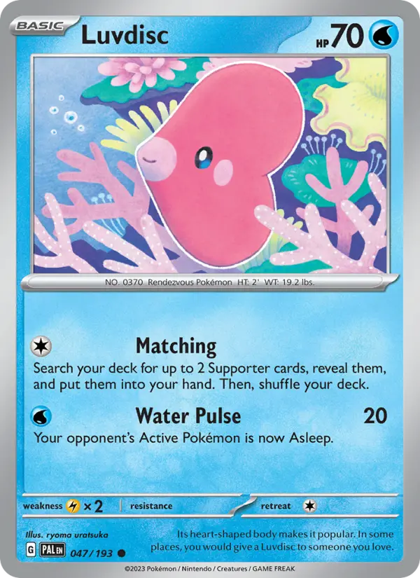 Luvdisc 47 card from Paldea Evolved
