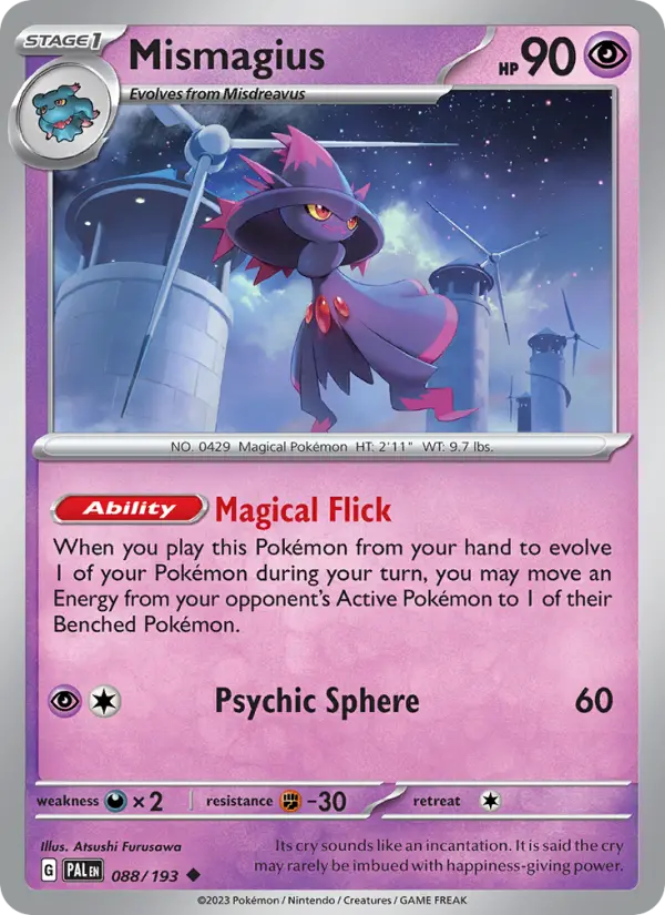 Mismagius 88 — Paldea Evolved 88, Normal finish