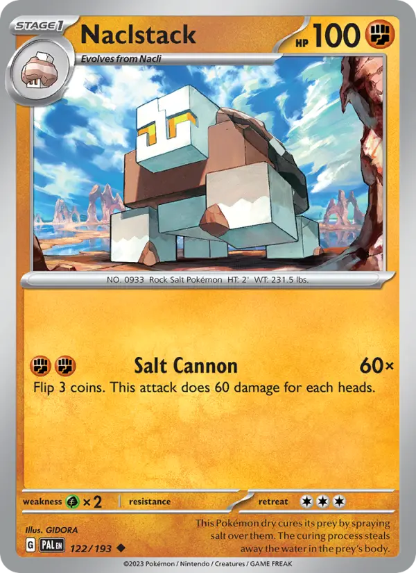 Naclstack 122 card from Paldea Evolved