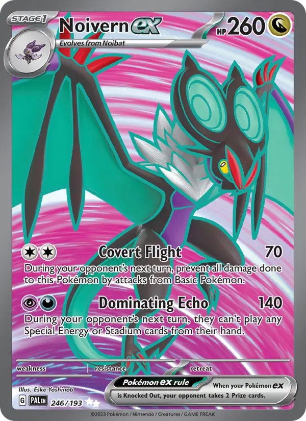 Noivern ex 246 card from Paldea Evolved