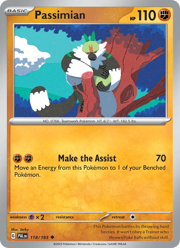 Passimian 118 card from Paldea Evolved