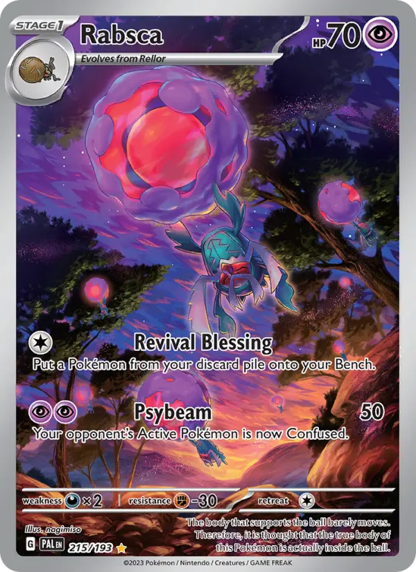 Rabsca 215 — Paldea Evolved 215, Holofoil finish