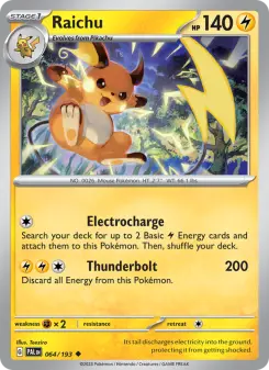 Raichu — Paldea Evolved 64