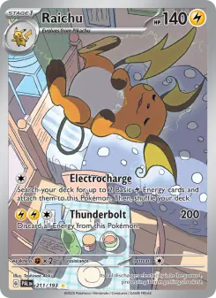 Raichu 211 — Paldea Evolved