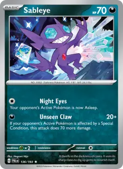 Sableye — Paldea Evolved #136