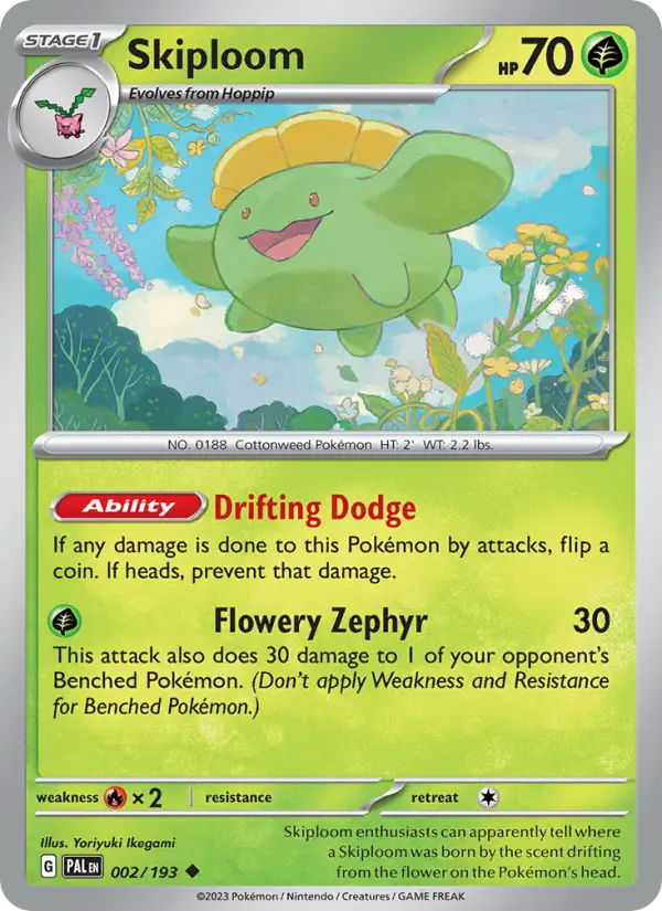 Skiploom 2 — Paldea Evolved 2, Normal finish
