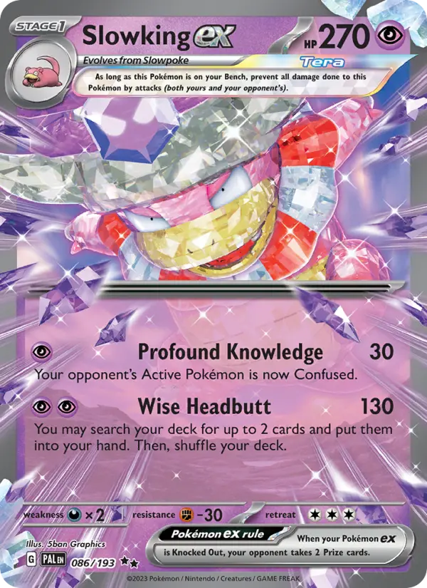 Slowking ex 86 card from Paldea Evolved