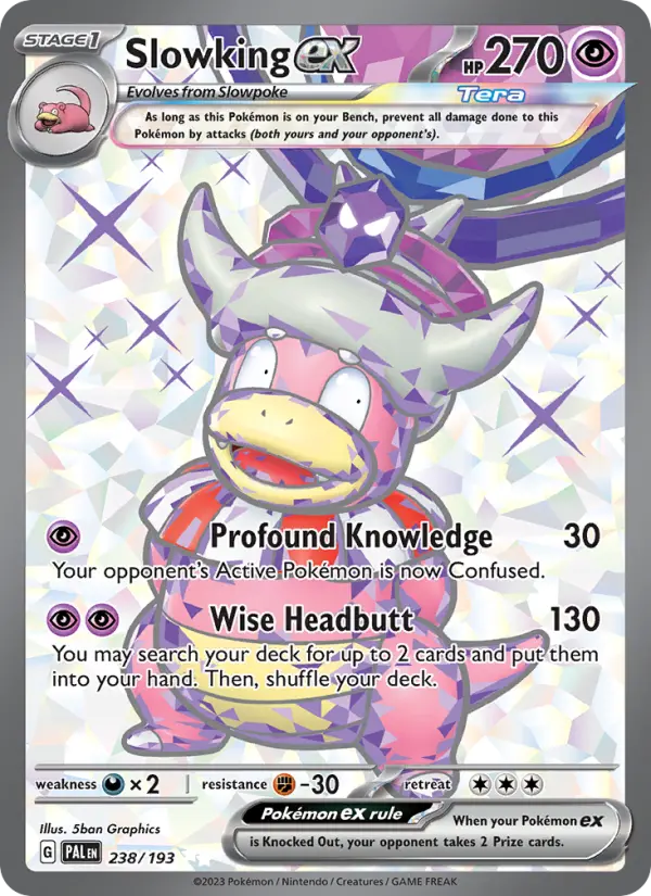 Slowking ex 238 — Paldea Evolved 238, Holofoil finish