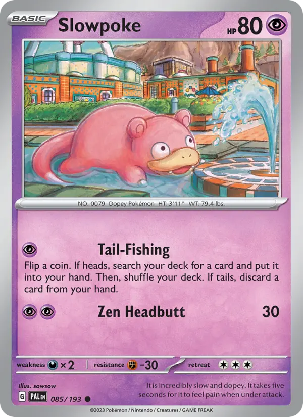 Slowpoke 85 — Paldea Evolved 85, Normal finish