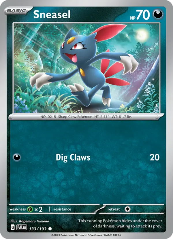 Sneasel 133 — Paldea Evolved 133, Normal finish