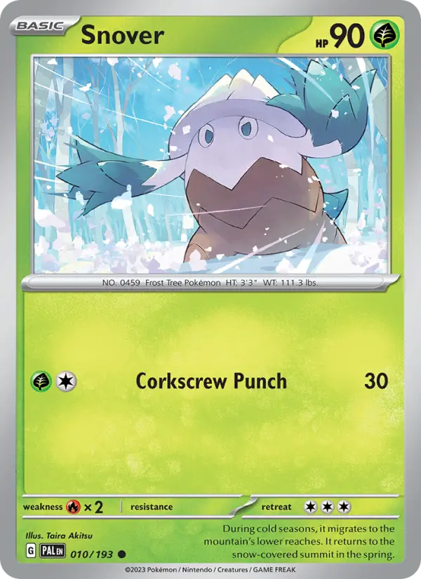 Snover 10 — Paldea Evolved 10, Normal finish