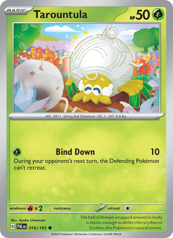 Tarountula 16 card from Paldea Evolved