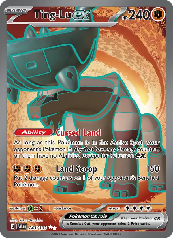 Ting-Lu ex 243 card from Paldea Evolved