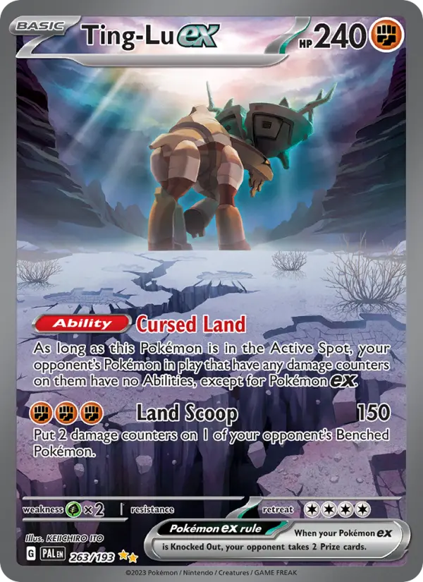 Ting-Lu ex 263 card from Paldea Evolved