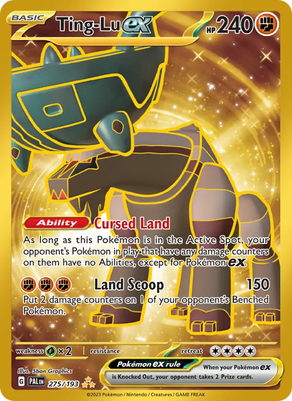 Ting-Lu ex 275 — Paldea Evolved 275, Holofoil finish