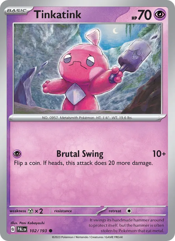 Tinkatink 102 — Paldea Evolved 102, Normal finish