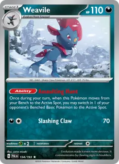Weavile — Paldea Evolved 134