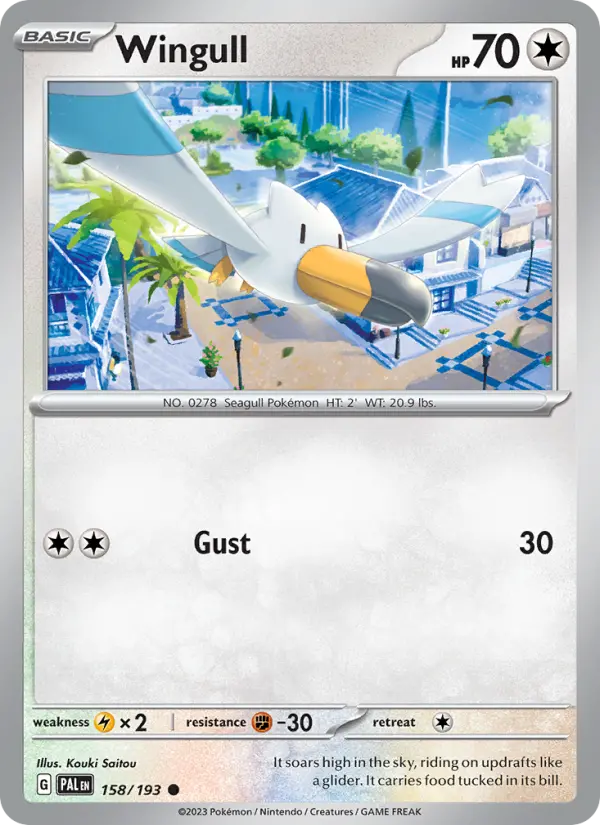Wingull 158 — Paldea Evolved 158, Normal finish