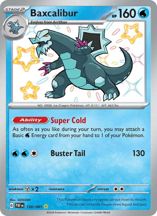 Baxcalibur 130 — Paldean Fates 130, Holofoil finish
