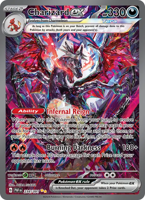 Charizard ex 234 card from Paldean Fates