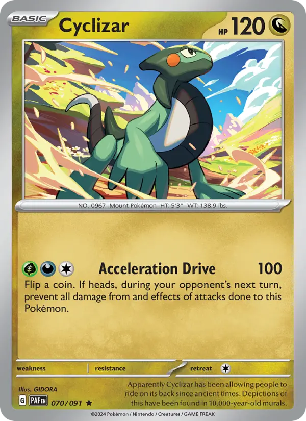 Cyclizar 70 card from Paldean Fates