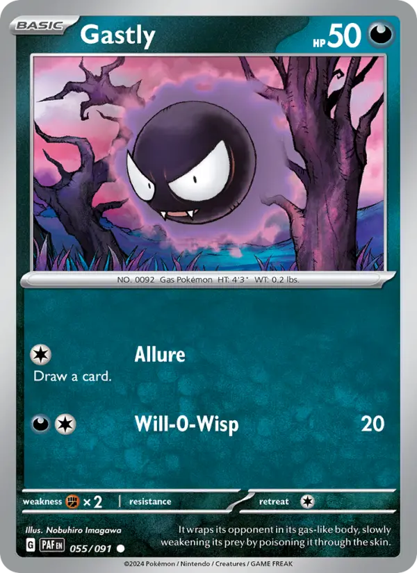 Gastly 55 — Paldean Fates 55, Normal finish