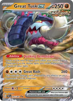 Great Tusk ex — Paldean Fates 53