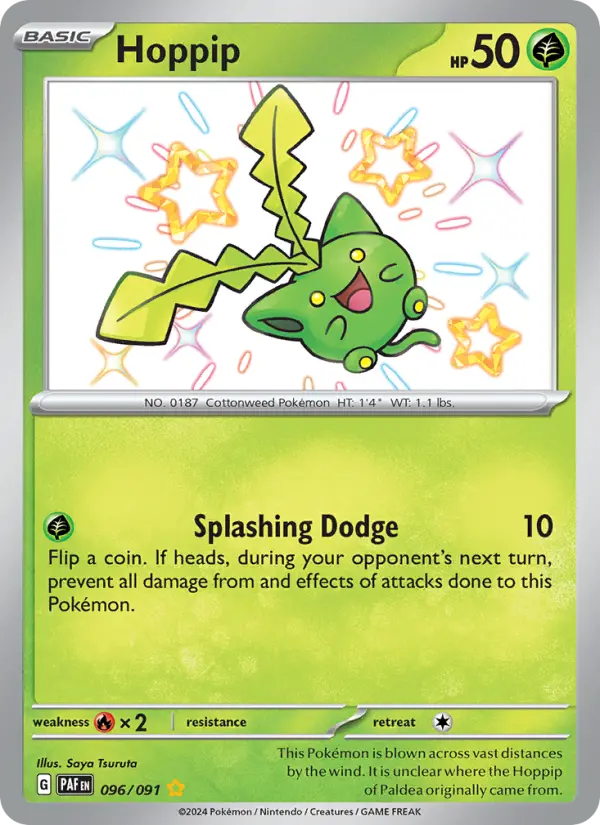 Hoppip 96 — Paldean Fates 96, Holofoil finish