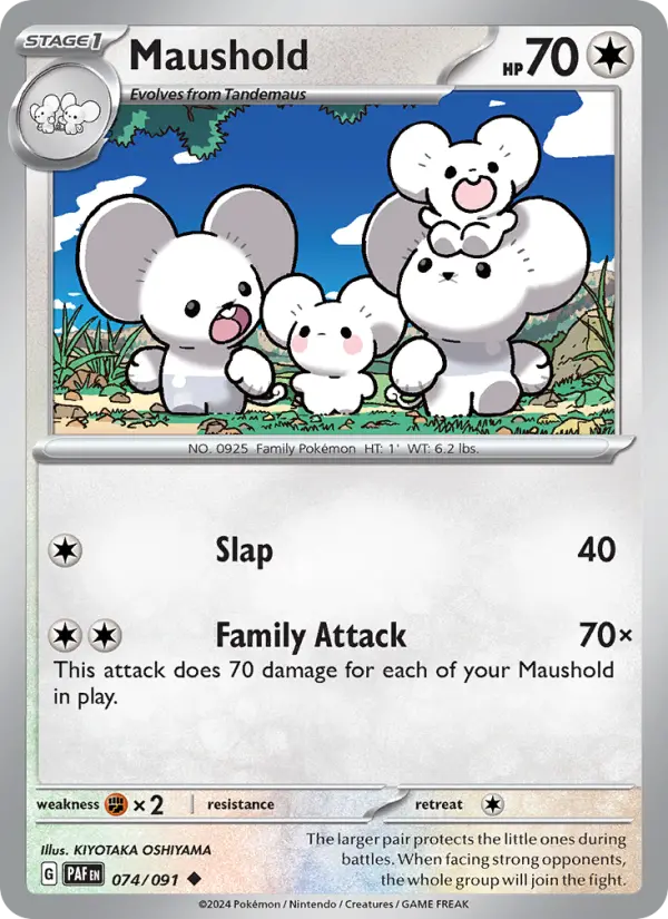 Maushold 74 card from Paldean Fates
