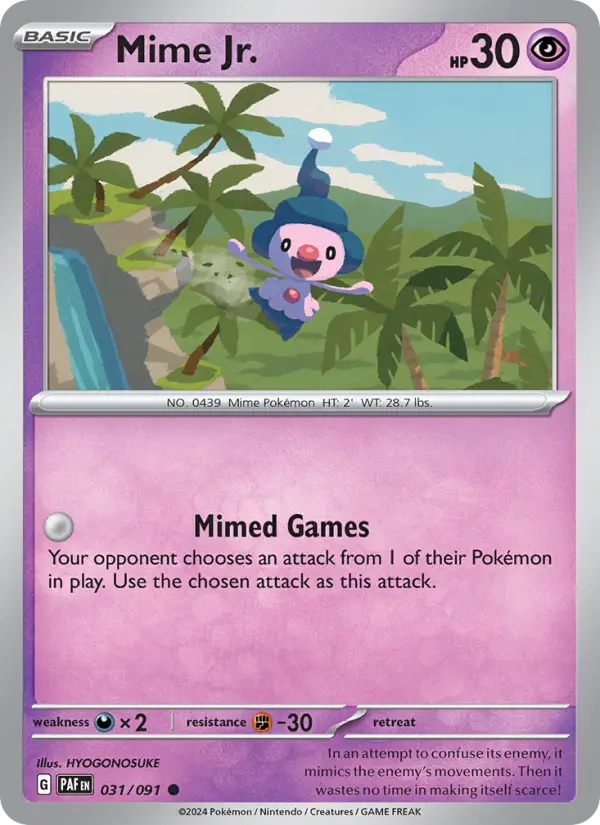 Mime Jr. 31 — Paldean Fates 31, Normal finish