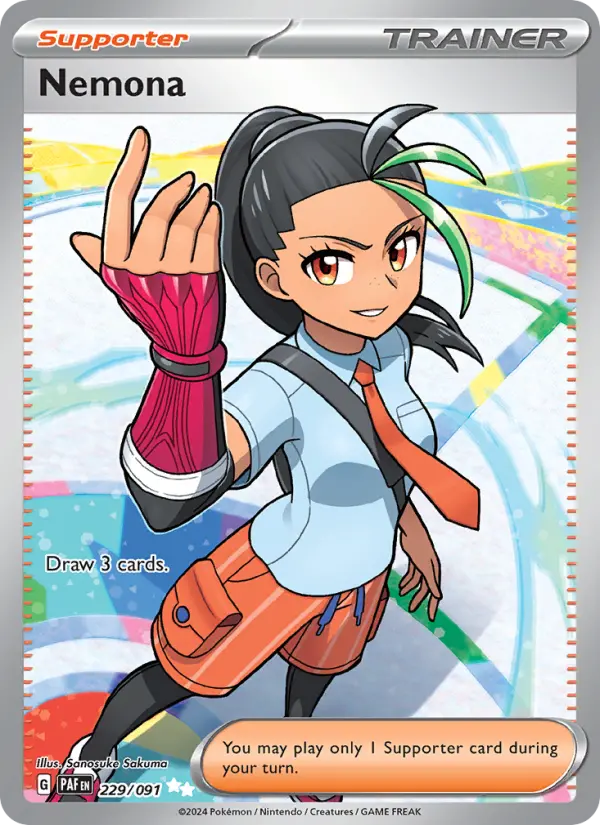 Nemona 229 card from Paldean Fates